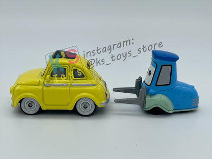 PRE-OWNED / LOOSE DISNEY PIXAR CARS BY MATTEL - "LUIGI GUIDO" - CARS SERIES - PLAYED WITH GOOD CONDITION - READ DESCRIPTION!!!!!!!!!!!