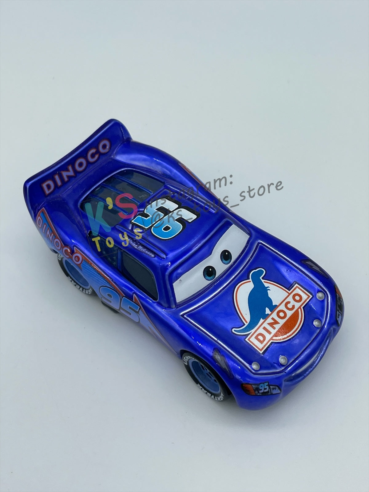 PRE-OWNED / LOOSE DISNEY PIXAR CARS - RARE LIMITED/PROMO BLUE RANSBURG BLU-RAY LIGHTNING MCQUEEN - EXCELLENT CONDITION