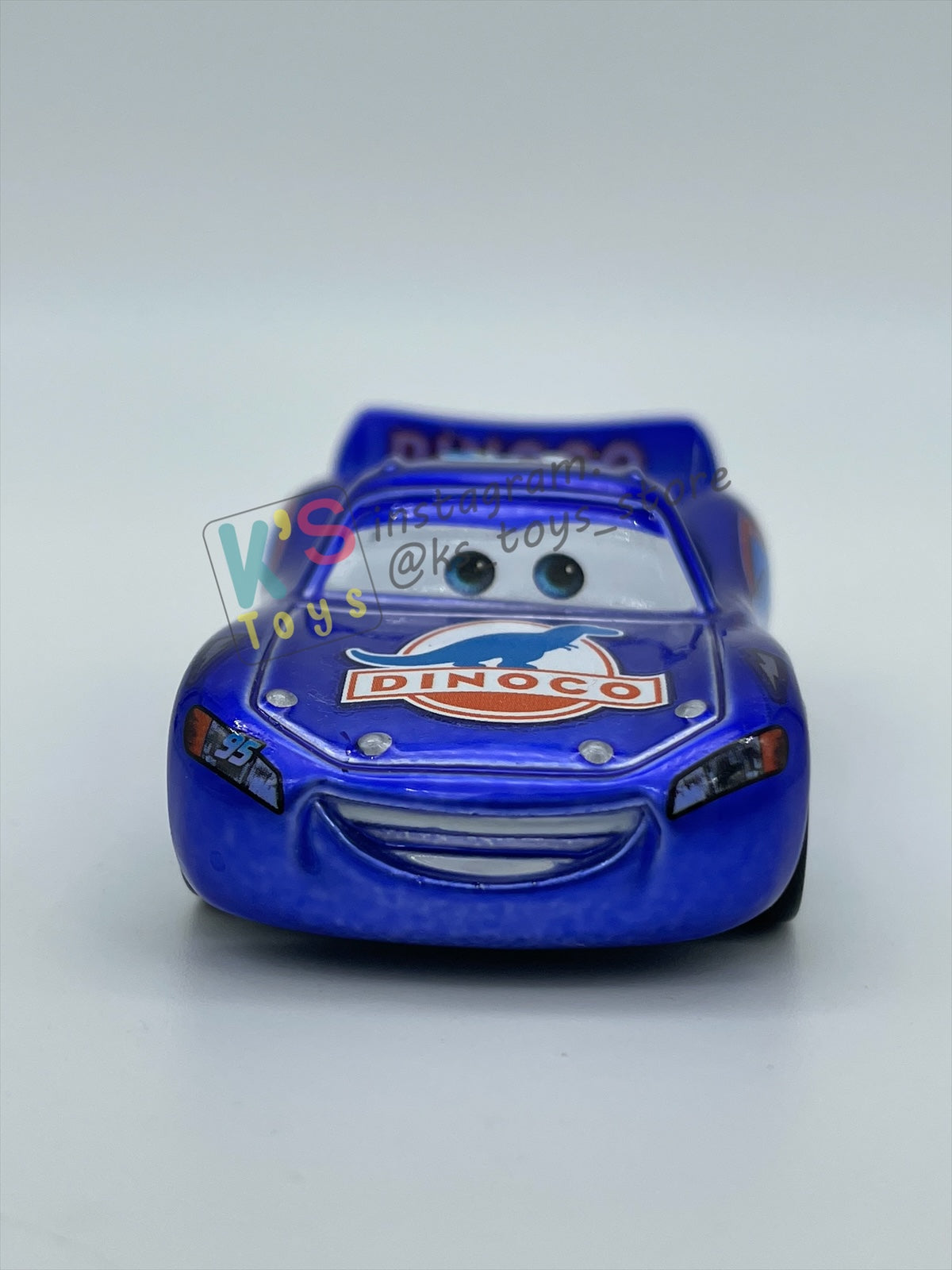 PRE-OWNED / LOOSE DISNEY PIXAR CARS - RARE LIMITED/PROMO BLUE RANSBURG BLU-RAY LIGHTNING MCQUEEN - EXCELLENT CONDITION