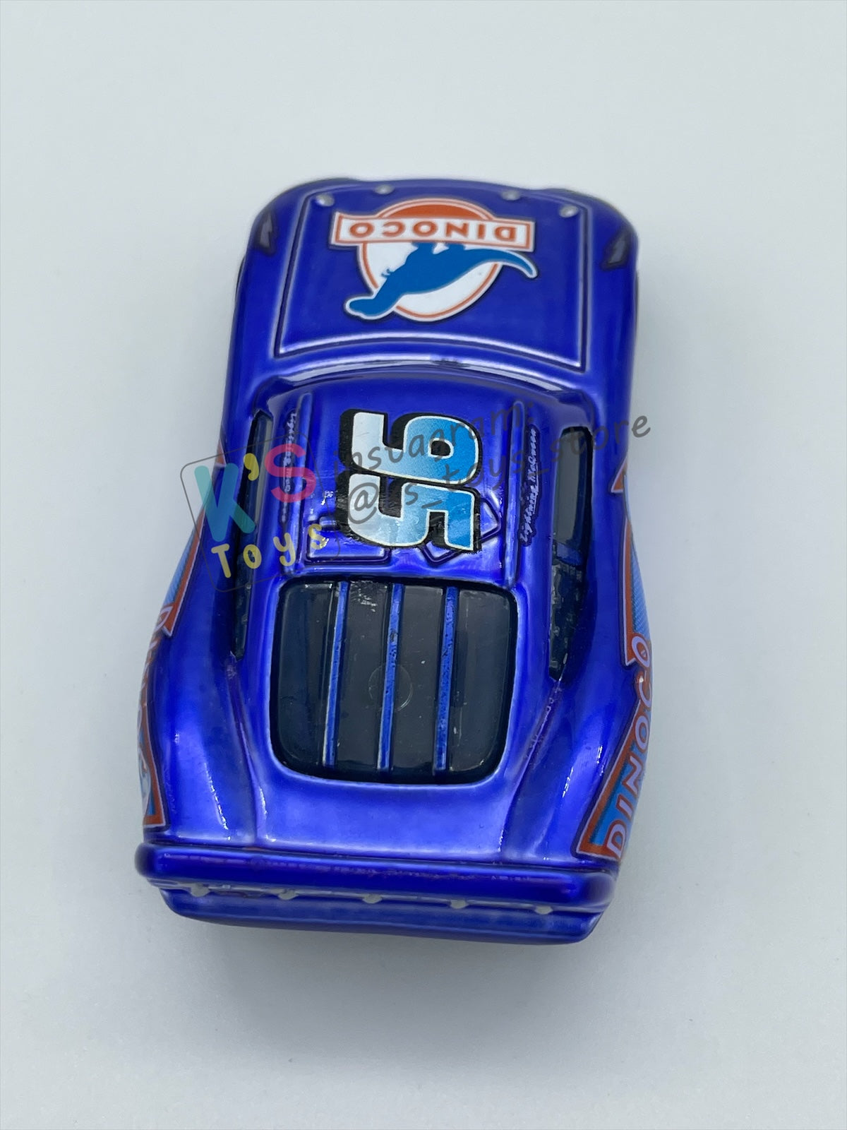 PRE-OWNED / LOOSE DISNEY PIXAR CARS - RARE LIMITED/PROMO BLUE RANSBURG BLU-RAY LIGHTNING MCQUEEN - EXCELLENT CONDITION