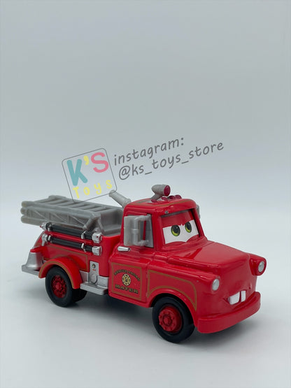 PRE-OWNED / LOOSE DISNEY PIXAR CARS 1:55 BY MATTEL - "RESCUE SQUAD MATER (UNIBODY VARIANT)" RESCUE SQUAD MATER 3-PACK - MINT CONDITION