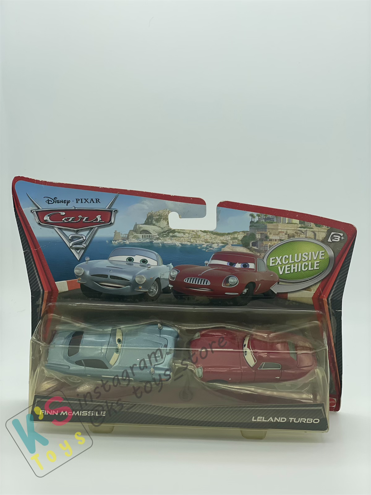 Disney Pixar Cars 1:55 2-Pack FINN McMISSILE and LELAND TURBO - BNIP