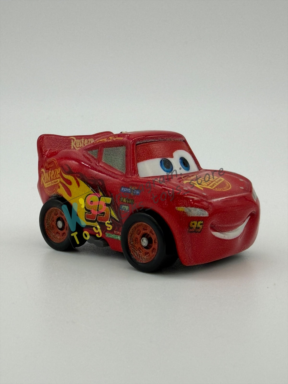 Loose Mini Racers Pixar Disney Cars, GLOW MCQUEEN - Mint / Near Mint Condition