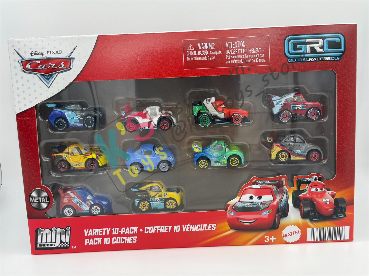 MINI RACERS DISNEY PIXAR CARS 10-PACK NEW 2024 GRC series - BNIP