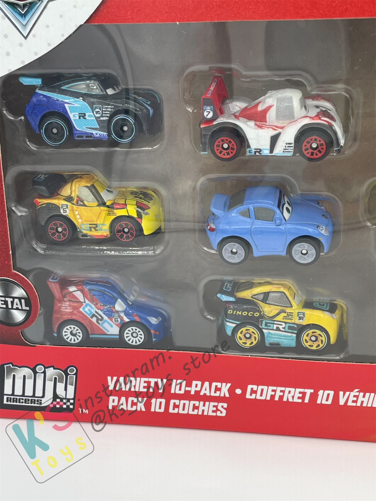 MINI RACERS DISNEY PIXAR CARS 10-PACK NEW 2024 GRC series - BNIP