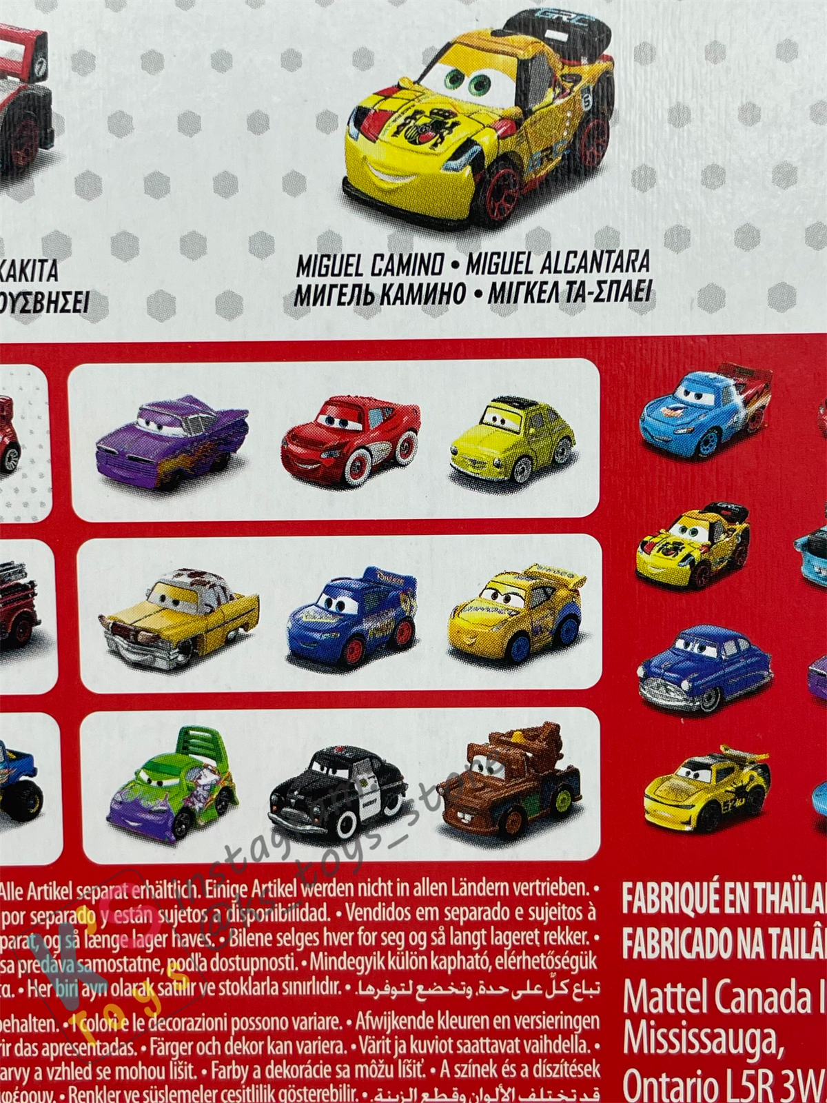 MINI RACERS DISNEY PIXAR CARS 10-PACK NEW 2024 GRC series - BNIP