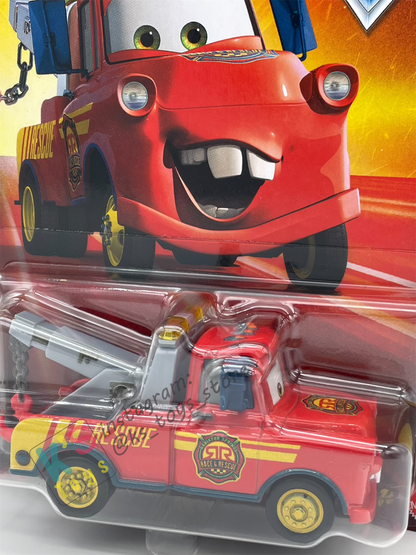 DISNEY PIXAR CARS BY MATTEL - "MATER RACE AND RESCUE" 2025 NEW RELEASE RACE & RESCUE SERIES - BNIP
