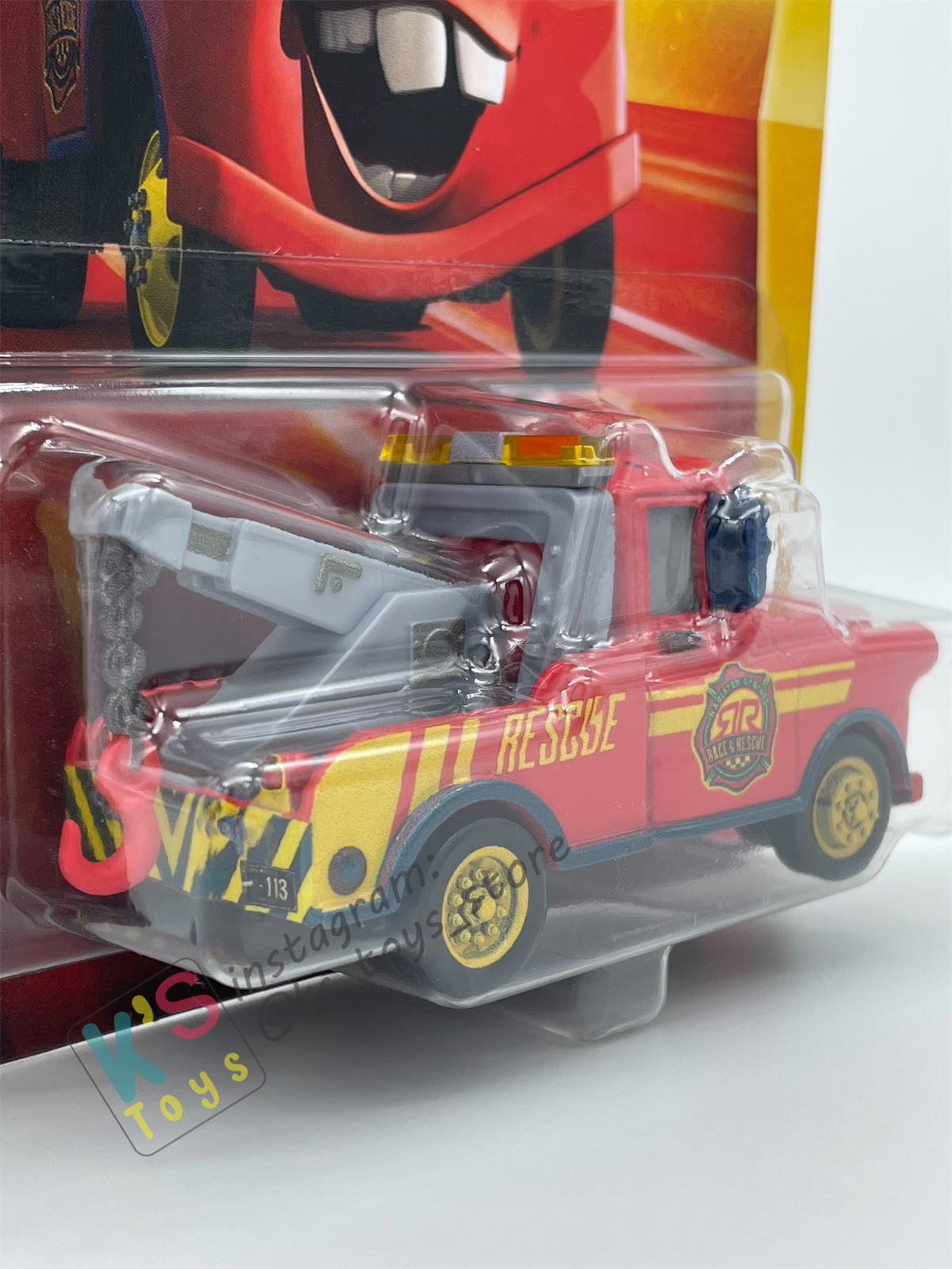 DISNEY PIXAR CARS BY MATTEL - "MATER RACE AND RESCUE" 2025 NEW RELEASE RACE & RESCUE SERIES - BNIP