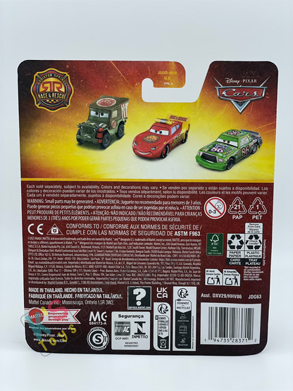 DISNEY PIXAR CARS BY MATTEL - "MATER RACE AND RESCUE" 2025 NEW RELEASE RACE & RESCUE SERIES - BNIP