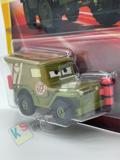 DISNEY PIXAR CARS BY MATTEL - "SARGE RACE AND RESCUE" 2025 NEW RELEASE RACE & RESCUE SERIES - BNIP