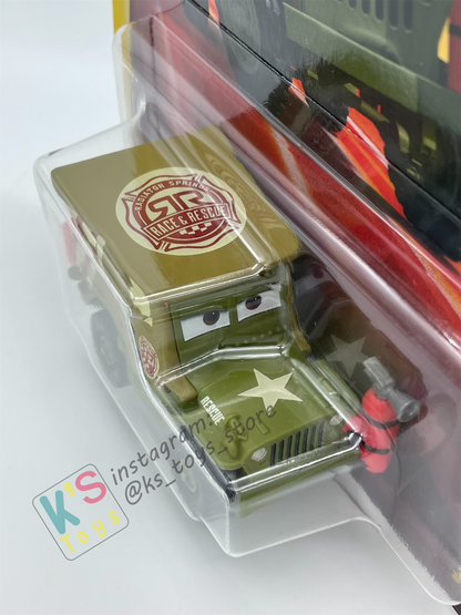 DISNEY PIXAR CARS BY MATTEL - "SARGE RACE AND RESCUE" 2025 NEW RELEASE RACE & RESCUE SERIES - BNIP