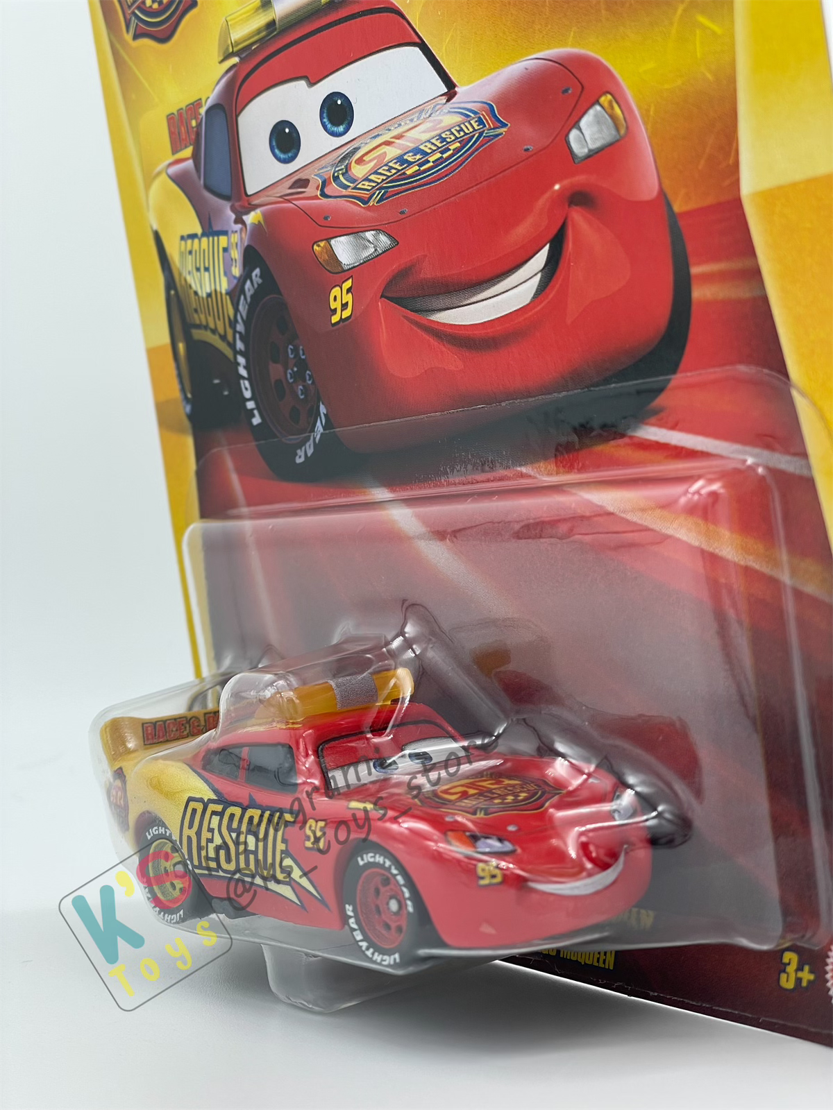 DISNEY PIXAR CARS BY MATTEL - "LIGHTNING MCQUEEN RACE AND RESCUE" 2025 NEW RELEASE RACE & RESCUE SERIES - BNIP