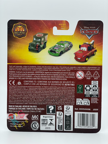 DISNEY PIXAR CARS BY MATTEL - "LIGHTNING MCQUEEN RACE AND RESCUE" 2025 NEW RELEASE RACE & RESCUE SERIES - BNIP