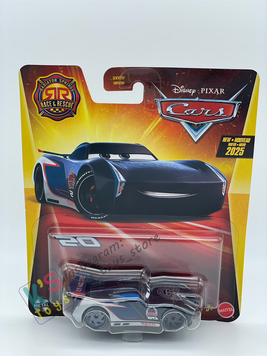 DISNEY PIXAR CARS BY MATTEL - "JACKSON STORM RALLY RACE 200" 2025 NEW RELEASE RACE & RESCUE SERIES - BNIP