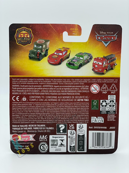 DISNEY PIXAR CARS BY MATTEL - "JACKSON STORM RALLY RACE 200" 2025 NEW RELEASE RACE & RESCUE SERIES - BNIP