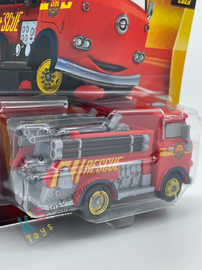 DISNEY PIXAR CARS BY MATTEL - "RED RACE AND RESCUE" 2025 NEW RELEASE RACE & RESCUE SERIES - BNIP