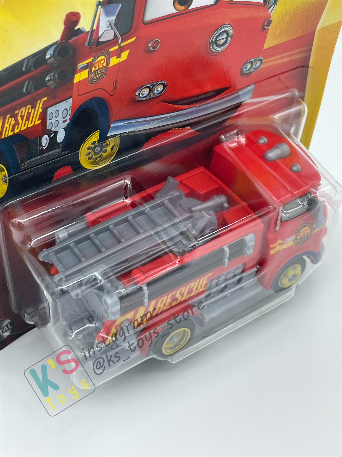 DISNEY PIXAR CARS BY MATTEL - "RED RACE AND RESCUE" 2025 NEW RELEASE RACE & RESCUE SERIES - BNIP