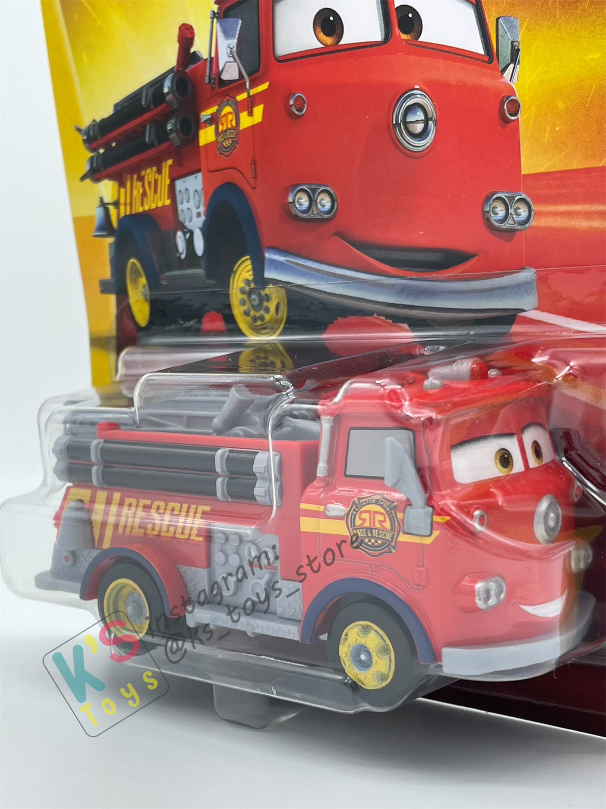 DISNEY PIXAR CARS BY MATTEL - "RED RACE AND RESCUE" 2025 NEW RELEASE RACE & RESCUE SERIES - BNIP