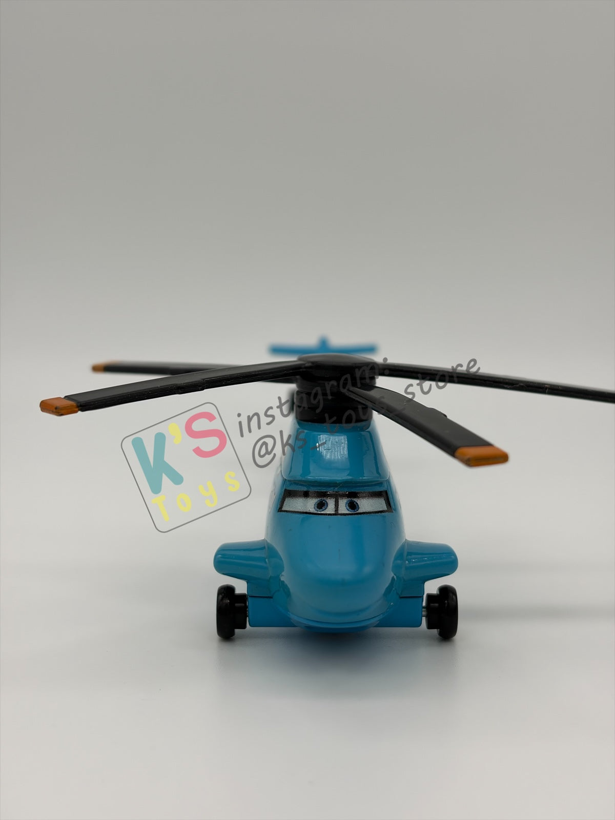 PRE-OWNED / LOOSE DISNEY PIXAR CARS - "DINOCO HELICOPTER ROTOR TURBOSKY" DELUXE SIZE, DINOCO DAYDREAM SERIES - NEAR MINT CONDITION - READ DESCRIPTION!!!!!!
