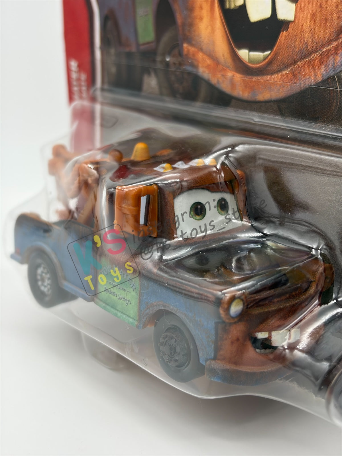 Disney Pixar Cars 1:55 by Mattel 2-Pack, MATER AND TRACTOR WITH TIRE IN MOUTH - 2026 RE-RELEASED 20TH ANNIVERSARY CARD- BNIP