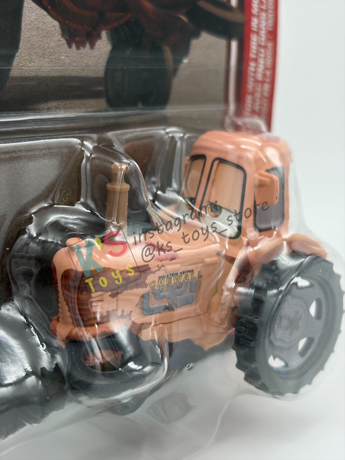 Disney Pixar Cars 1:55 by Mattel 2-Pack, MATER AND TRACTOR WITH TIRE IN MOUTH - 2026 RE-RELEASED 20TH ANNIVERSARY CARD- BNIP