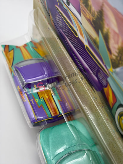 Disney Pixar Cars 1:55 by Mattel 2-Pack, RACE TO CELEBRATE FLO "95LMQ" AND RAMONE - 2026 NEW RELEASE - BNIP