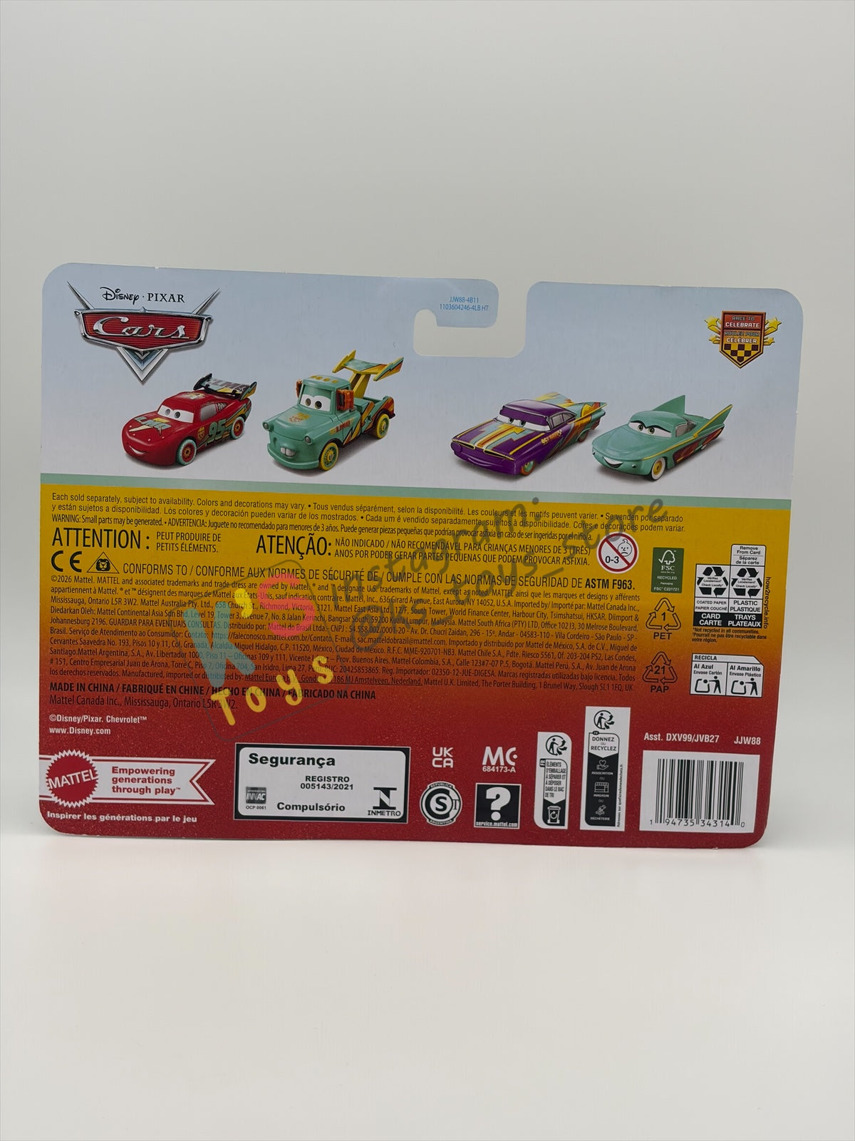 Disney Pixar Cars 1:55 by Mattel 2-Pack, RACE TO CELEBRATE FLO "95LMQ" AND RAMONE - 2026 NEW RELEASE - BNIP