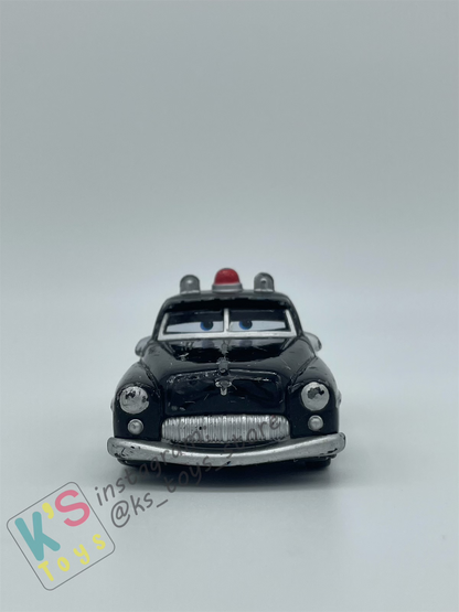 FREE ITEM!! PRE-OWNED / LOOSE DISNEY PIXAR CARS - "SHERIFF, CHISTMAS" WELL-PLAYED CONDITION