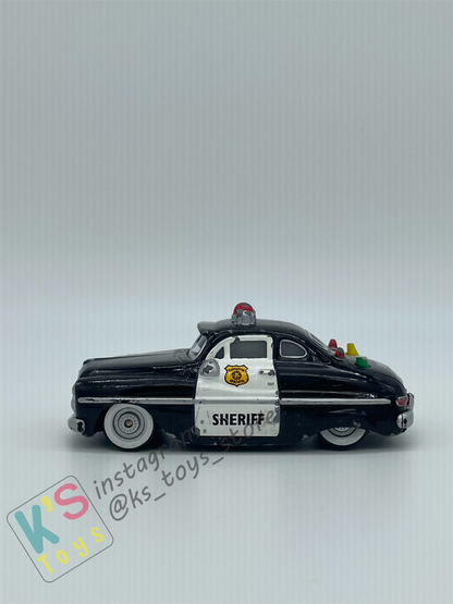 FREE ITEM!! PRE-OWNED / LOOSE DISNEY PIXAR CARS - "SHERIFF, CHISTMAS" WELL-PLAYED CONDITION