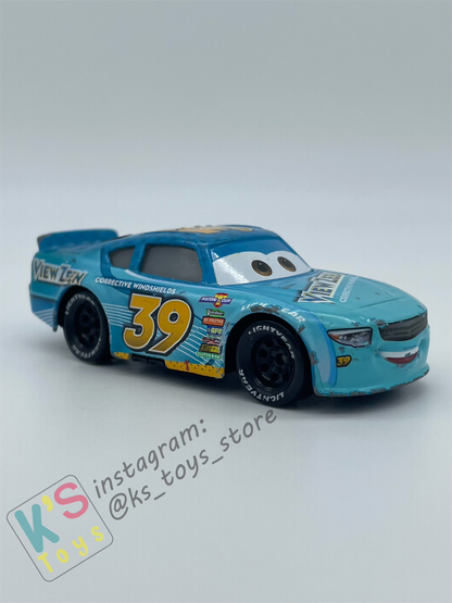 PRE-OWNED / LOOSE DISNEY PIXAR CARS - #39 VIEW ZEEN BUCK BEARINGLY CARS 3 - PLAYED CONDITION