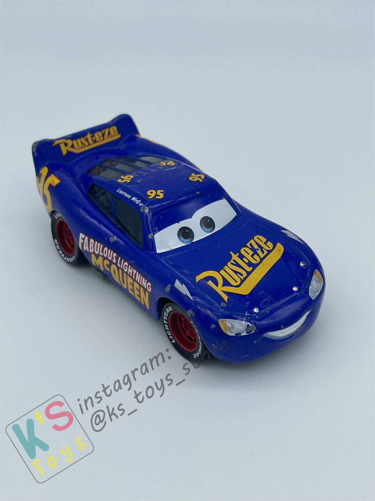 PRE-OWNED / LOOSE DISNEY PIXAR CARS - "FABULOUS LIGHTNING MCQUEEN" CARS 3 SERIES - PLAYED CONDITION