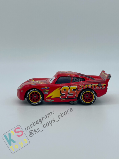 PRE-OWNED / LOOSE DISNEY PIXAR CARS - "RUST-EZE LIGHTNING MCQUEEN" CARS 3 SERIES - PLAYED CONDITION