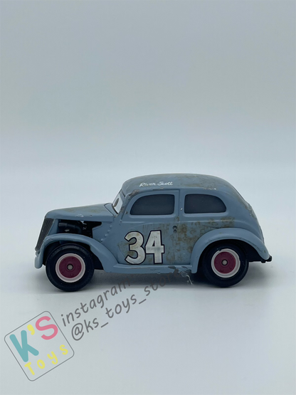 PRE-OWNED / LOOSE DISNEY PIXAR CARS - "RIVER SCOTT" RACING LEGENDS CARS 3 SERIES - PLAYED CONDITION