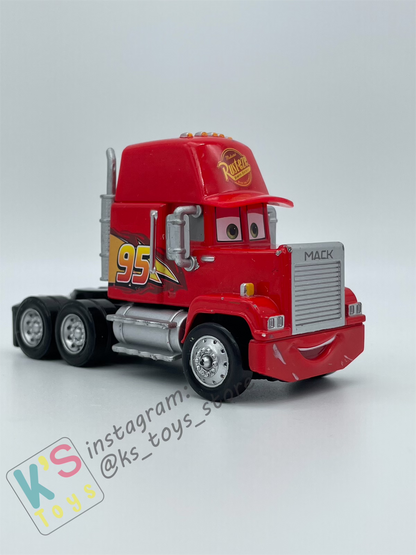 PRE-OWNED / LOOSE DISNEY PIXAR CARS - MACK CARS 3, SEMI TRUCK - PLAYED CONDITION