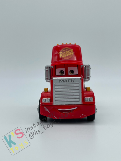 PRE-OWNED / LOOSE DISNEY PIXAR CARS - MACK CARS 3, SEMI TRUCK - PLAYED CONDITION