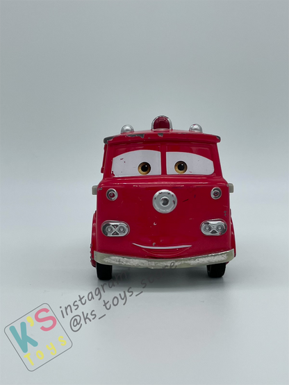 PRE-OWNED / LOOSE DISNEY PIXAR CARS - RED FIRE TRUCK - PLAYED CONDITION