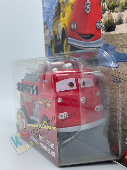COLOR CHANGERS Disney Pixar Cars by MATTEL, RACE AND RESCUE RED (YELLOW / REED) - 2025 NEW RELEASE - BNIP