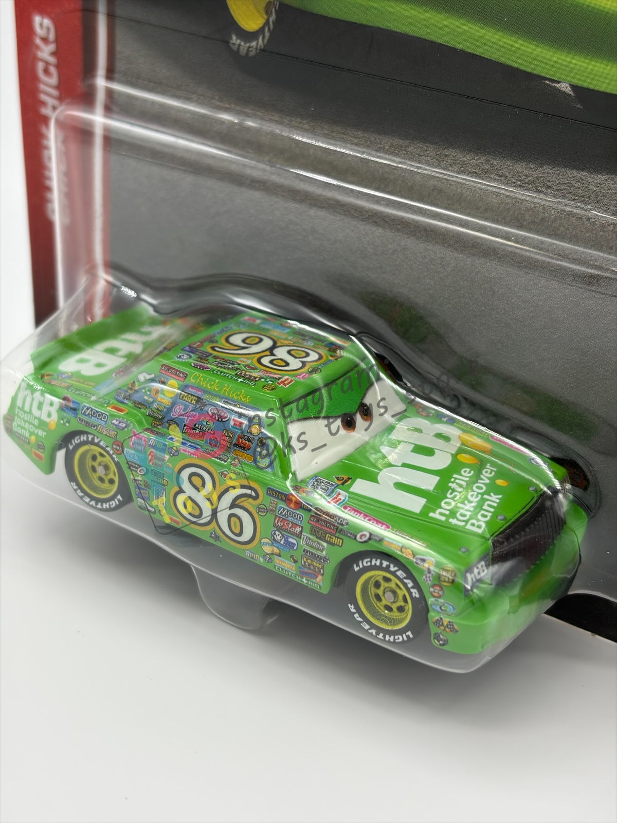 DISNEY PIXAR CARS BY MATTEL 1:55, "CHICK HICKS" - 2026 RE-RELEASED NEW CARD - BNIP