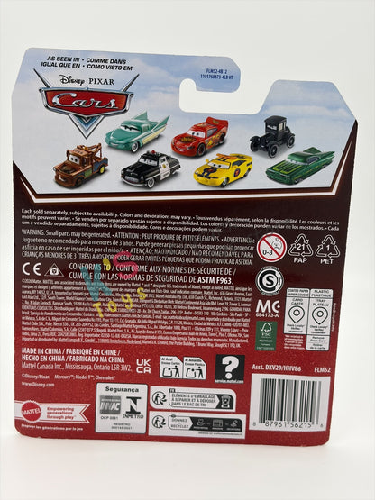 DISNEY PIXAR CARS BY MATTEL 1:55, "CHICK HICKS" - 2026 RE-RELEASED NEW CARD - BNIP