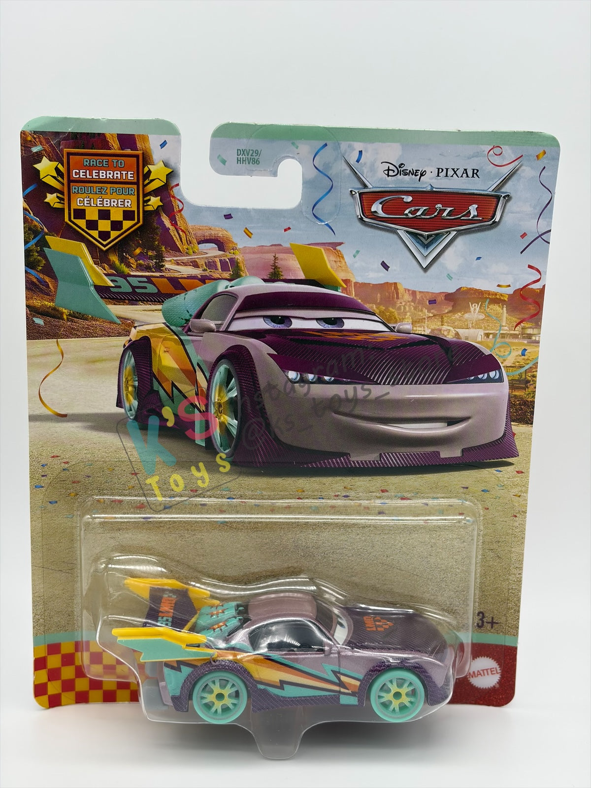DISNEY PIXAR CARS BY MATTEL 1:55, "RACE TO CELEBRATE BOOST" - RACE TO CELEBRATE SERIES (2026 RE-RELEASED) - BNIP