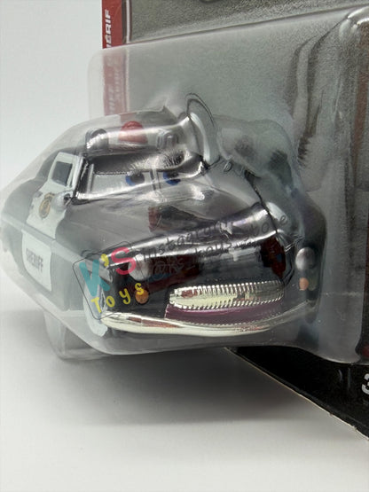 DISNEY PIXAR CARS BY MATTEL - "SHERIFF" CARS 1 - 2026 RE-RELEASED NEW CARD - BNIP