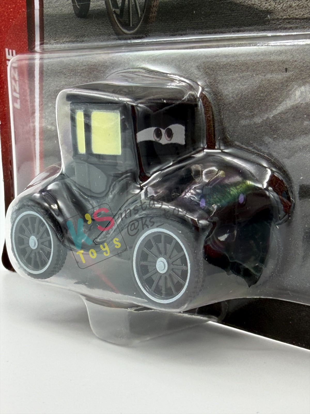 Disney Pixar Cars 1:55 by MATTEL,  "LIZZIE" - 2026 RE-RELEASED NEW CARD - BNIP