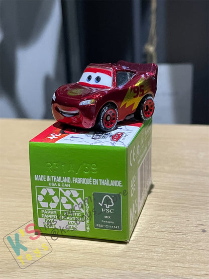 Mini Racers Pixar Disney Cars, 2022 Series 4 #39 METALLIC ROAD TRIP LIGHTNING MCQUEEN