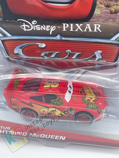 DISNEY PIXAR CARS BY MATTEL 1:55, CACTUS LIGHTNING MCQUEEN WITHOUT RUSTEZE STICKER - BNIP