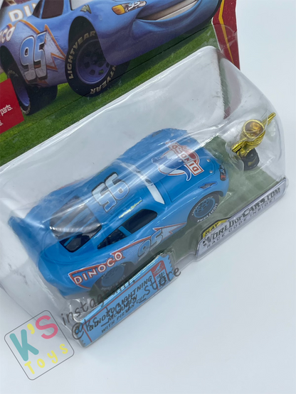 DISNEY PIXAR CARS BY MATTEL 1:55, DINOCO LIGHTNING MCQUEEN WITH PISTON CUP - PISTON CUP CHASE SERIES - BNIP