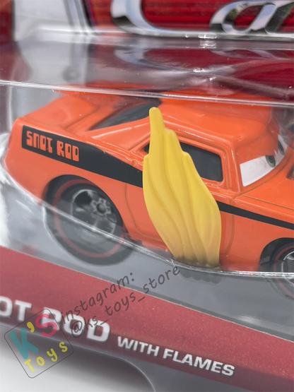 DISNEY PIXAR CARS BY MATTEL 1:55, SNOT ROD WITH FLAMES OPAQUE VARIANT - TUNERS SERIES - BNIP