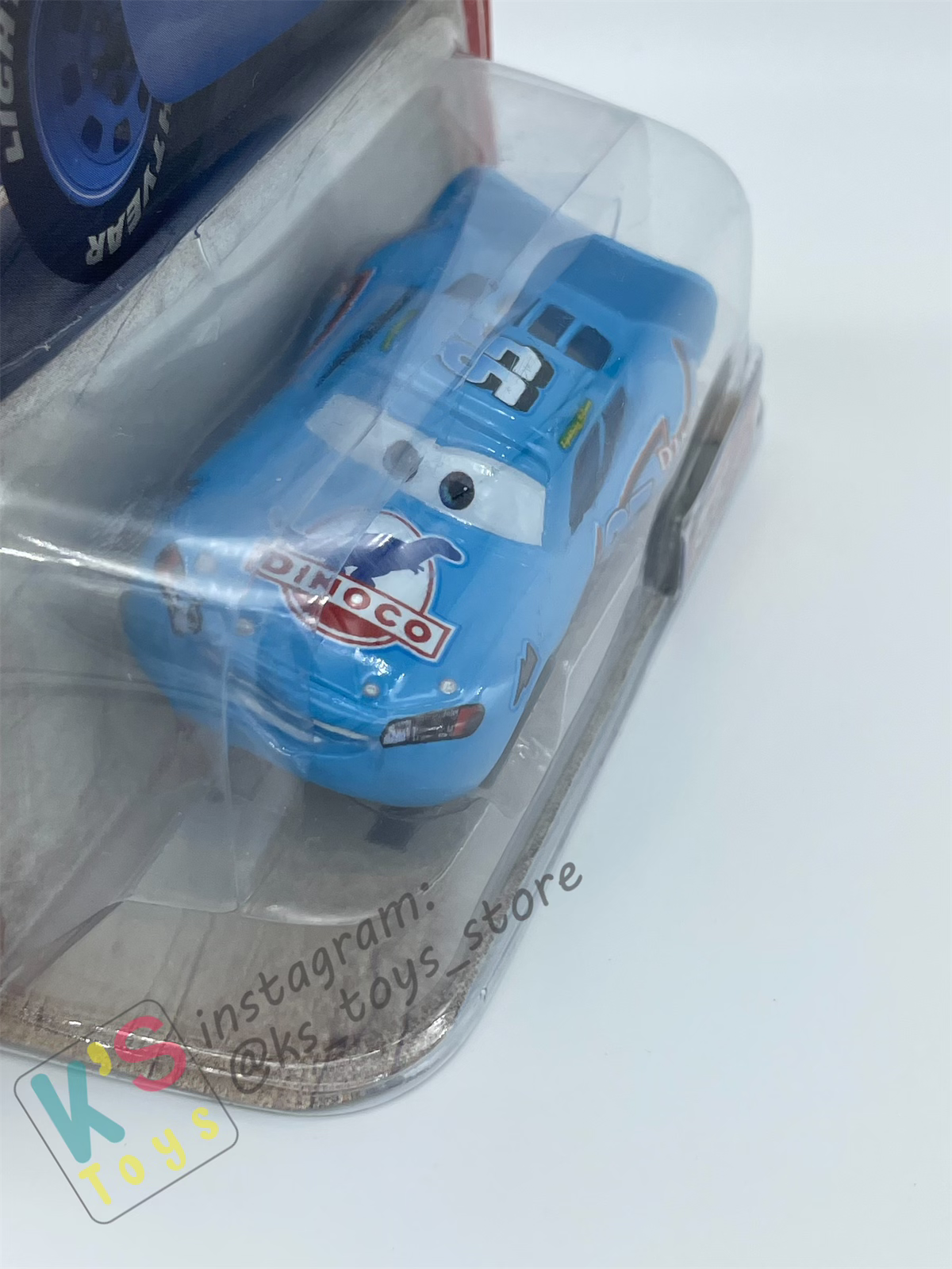 DISNEY PIXAR CARS BY MATTEL 1:55, DINOCO LIGHTNING MCQUEEN, FIRST RELEASED - BNIP