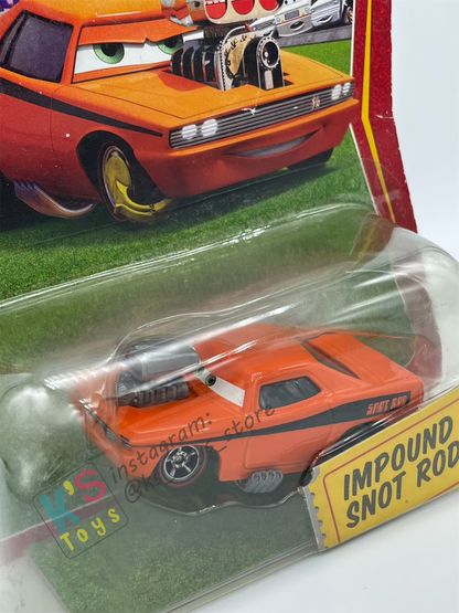 DISNEY PIXAR CARS BY MATTEL 1:55, IMPOUND SNOT ROD - RACE ORAMA SERIES - BNIP