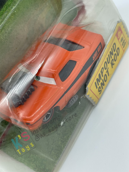 DISNEY PIXAR CARS BY MATTEL 1:55, IMPOUND SNOT ROD - RACE ORAMA SERIES - BNIP