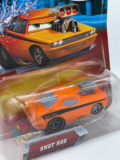 COLOR CHANGERS Disney Pixar Cars by MATTEL, SNOT ROD (YELLOW/ORANGE) - 2 PAINT JOBS IN 1 - BNIP